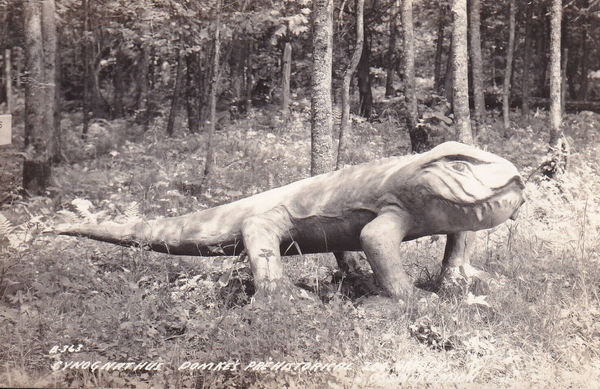 Dinosaur Gardens - Old Post Card View (newer photo)